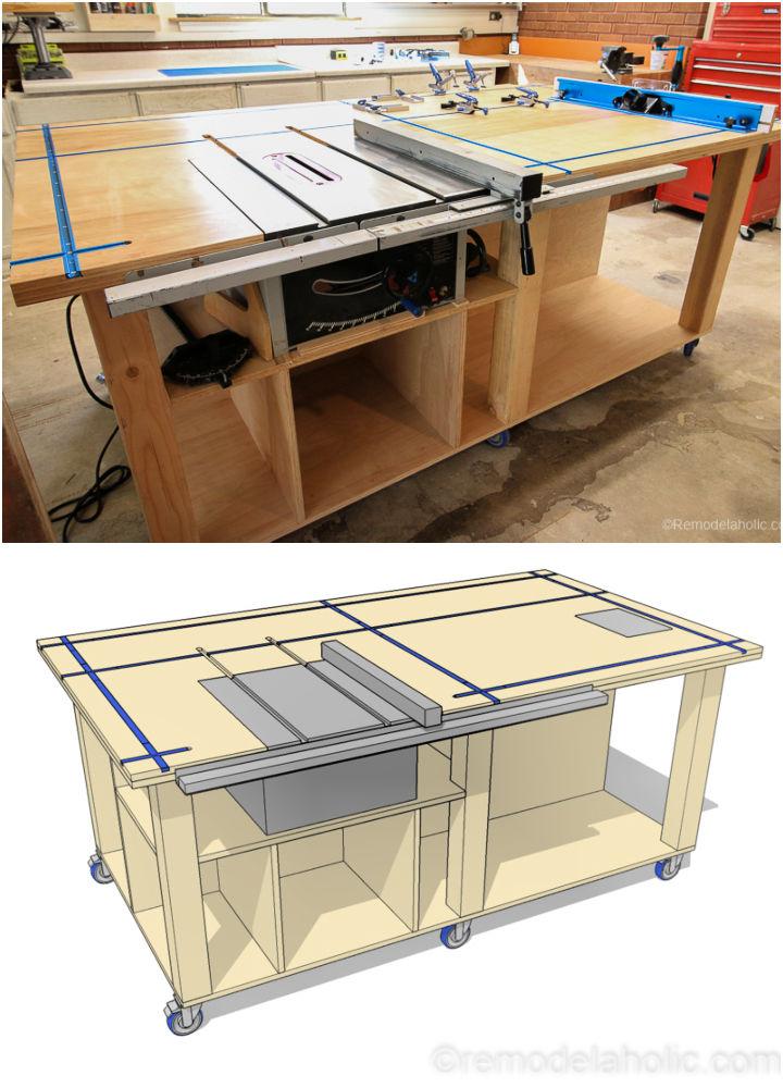 How to Build a Table Saw Workbench