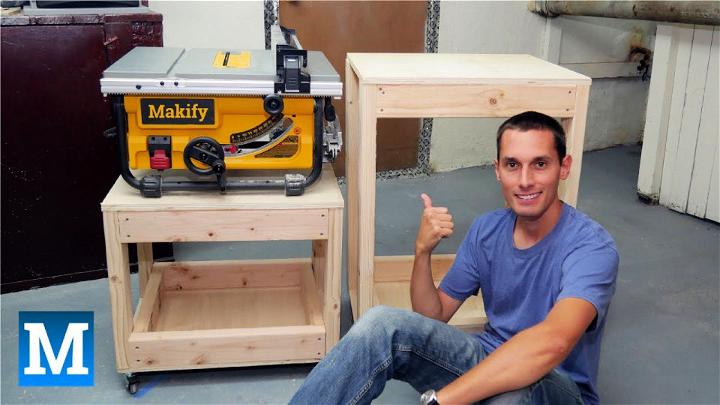 How to Make Table Saw Cart