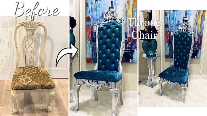 King Throne Chair Using Old Chair