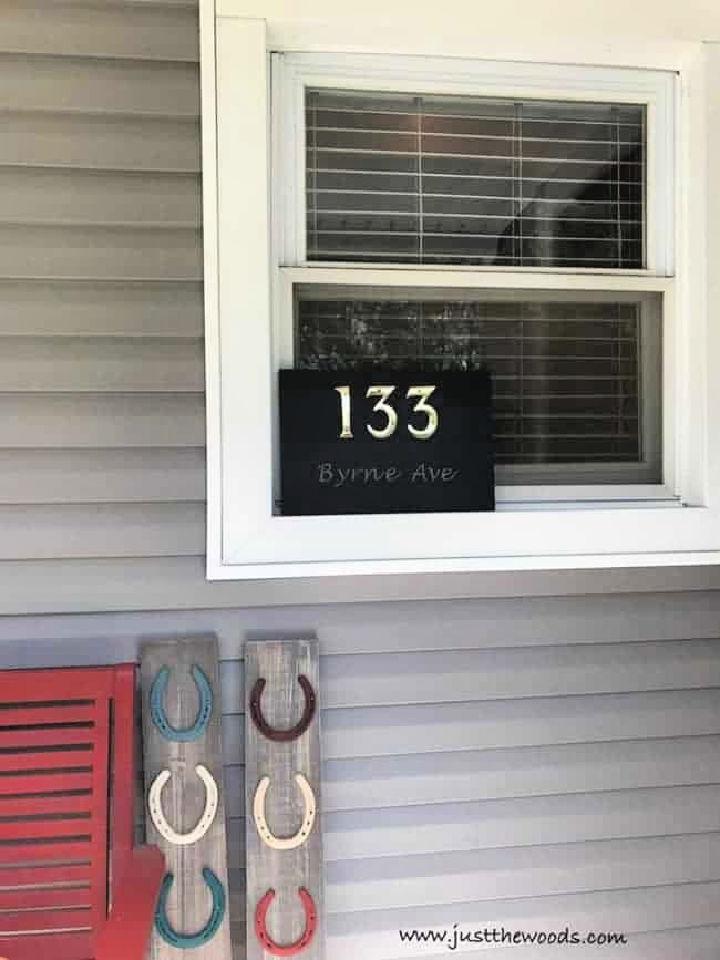 Make Your Own Door Numbers Sign