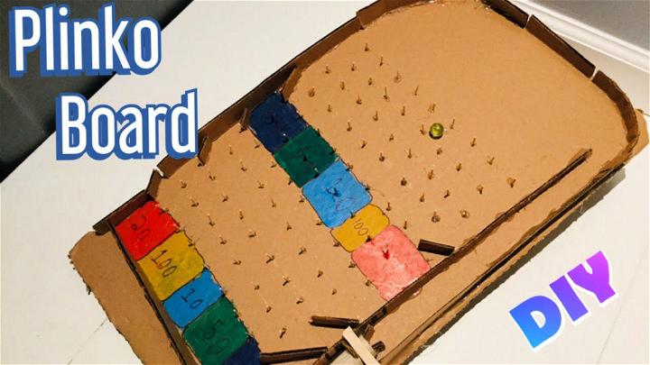Making a Cardboard Plinko Board