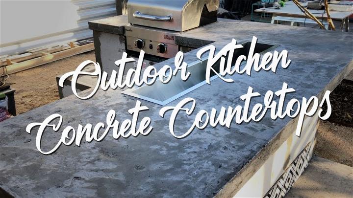 Making an Outdoor Concrete Countertop