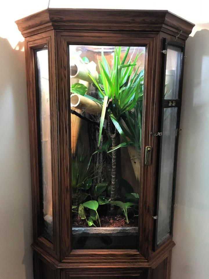 Old China Cabinet to Chameleon Cage