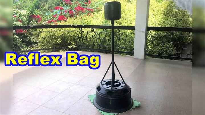 Reflex Punching Bag from Scrap Materials