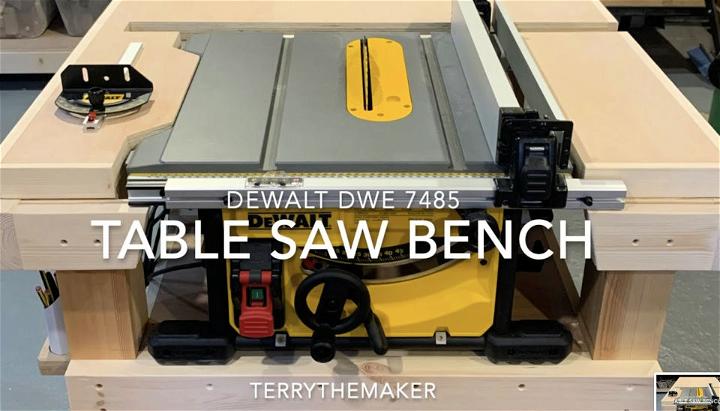 Table Saw Bench for Dewalt DWE