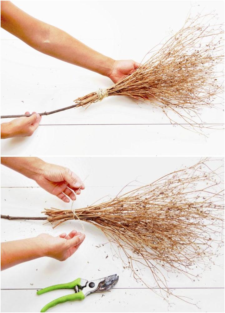 Witch Broom Using Dried Twigs