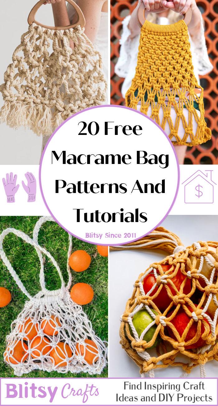 Free Macrame Bag Patterns And Tutorials