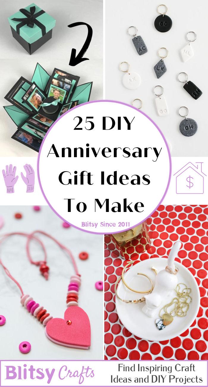 25 Homemade DIY Anniversary Gifts for Him and Her