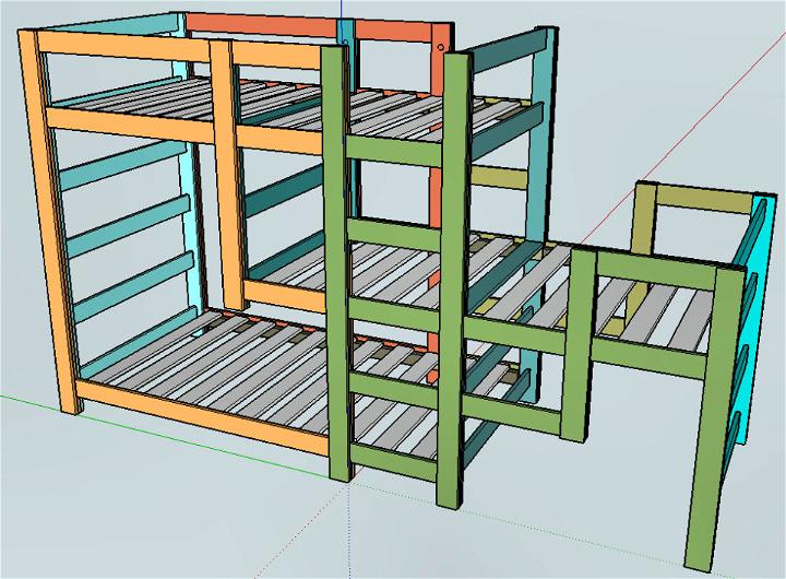 Bunk Staggered Beds