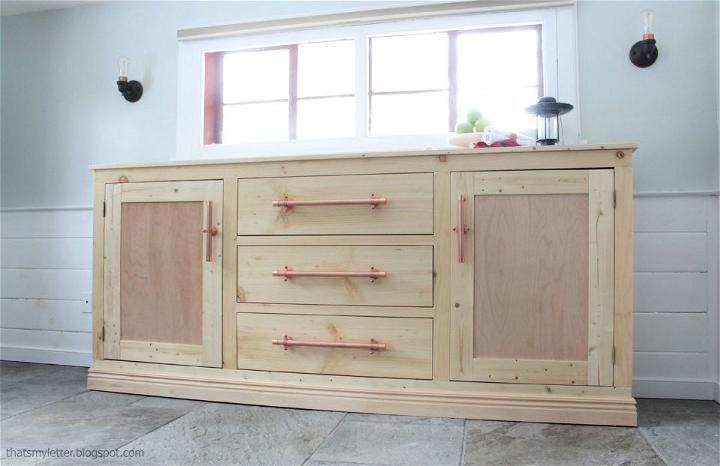 Build an Extra Long Buffet Cabinet