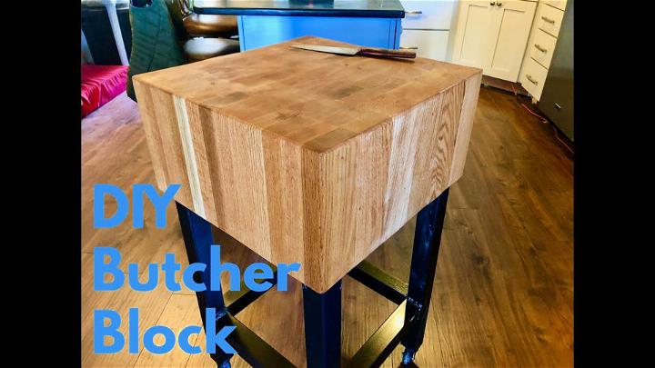 Building Oak Butcher Block Table