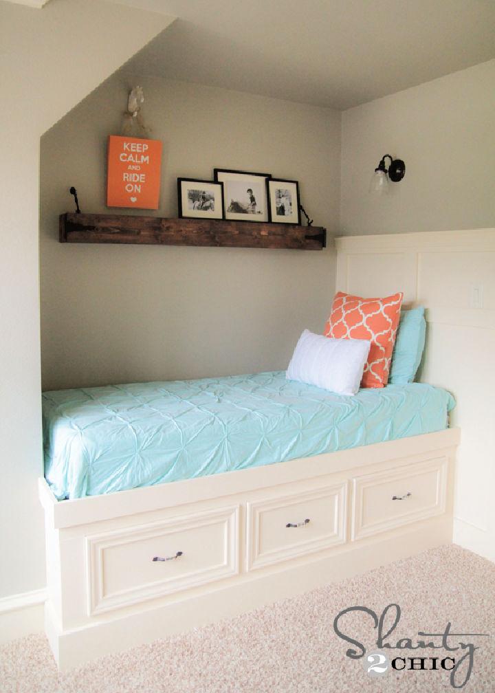 Built-in Bed Frame With Storage - Step by Step Instructions