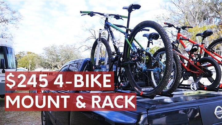 DIY Bike Rack for Truck Bed Cover