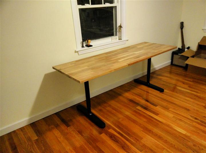 DIY Butcher Block Countertop Table Design