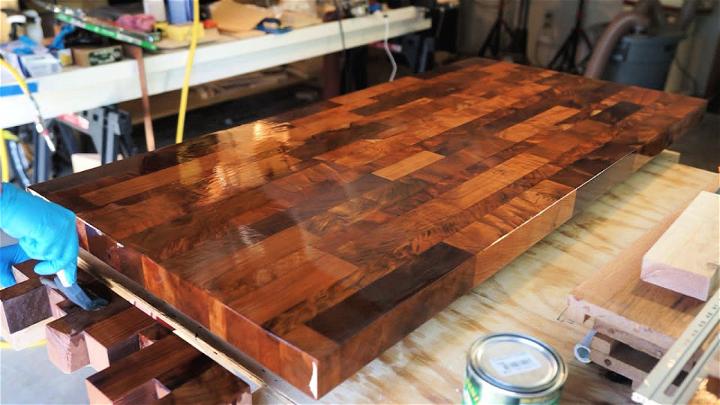 DIY Butcher Block Table Out of Scrap Wood