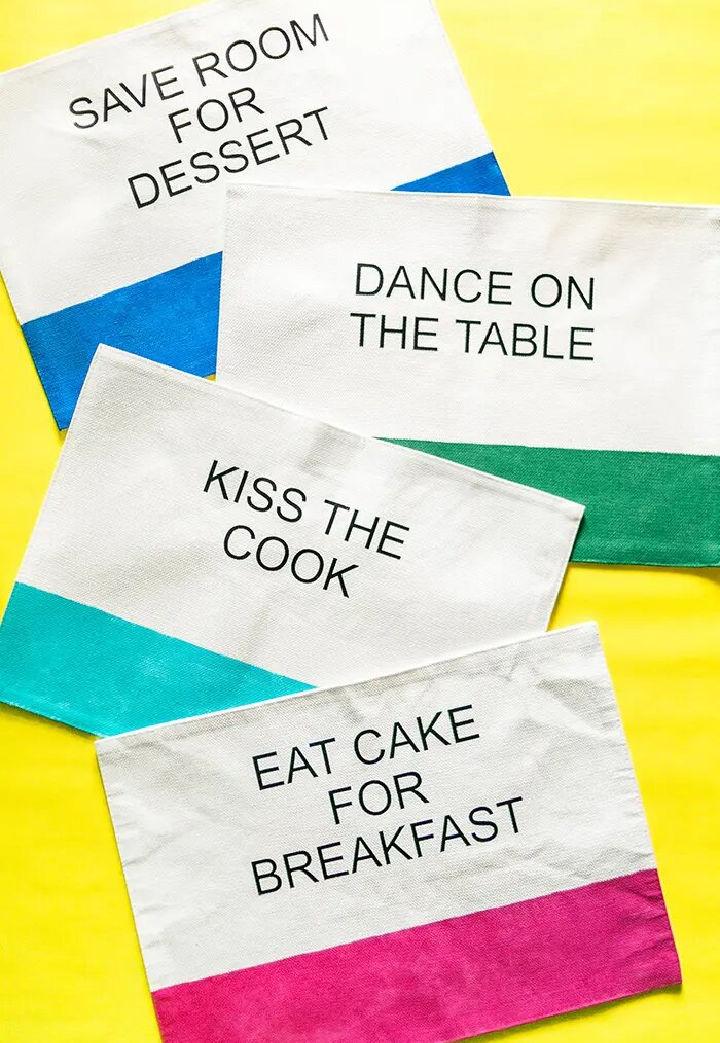 DIY Kate Spade Placemats