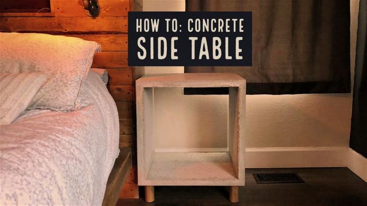 DIY Mold for Concrete End Table