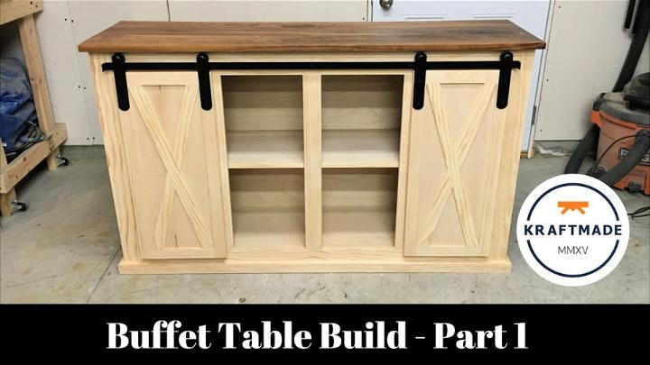 Easy DIY Buffet Hutch