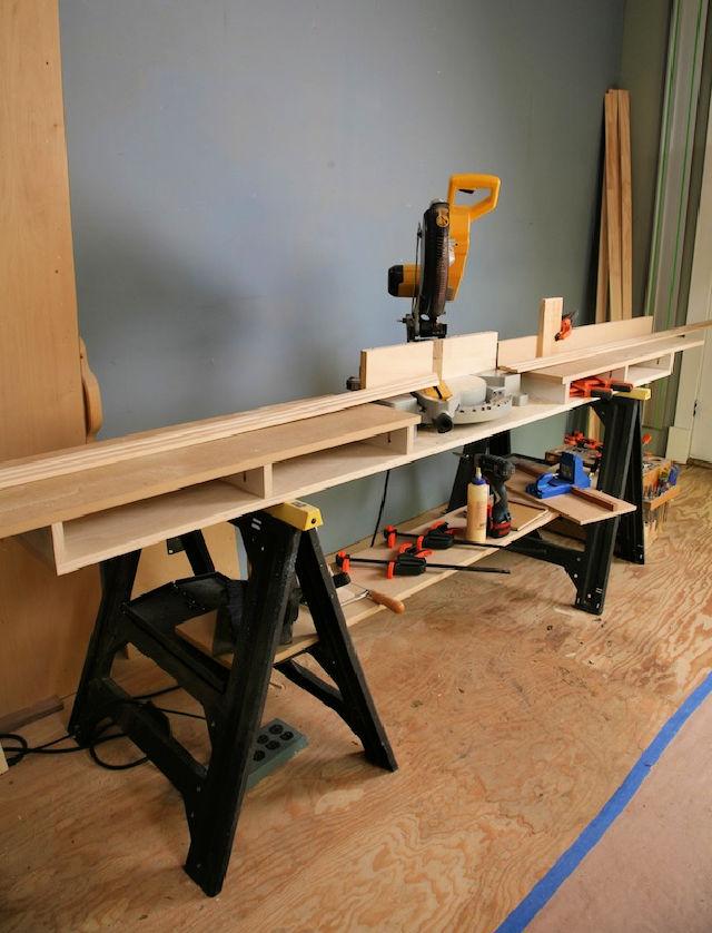 Easy DIY Miter Saw Work Station