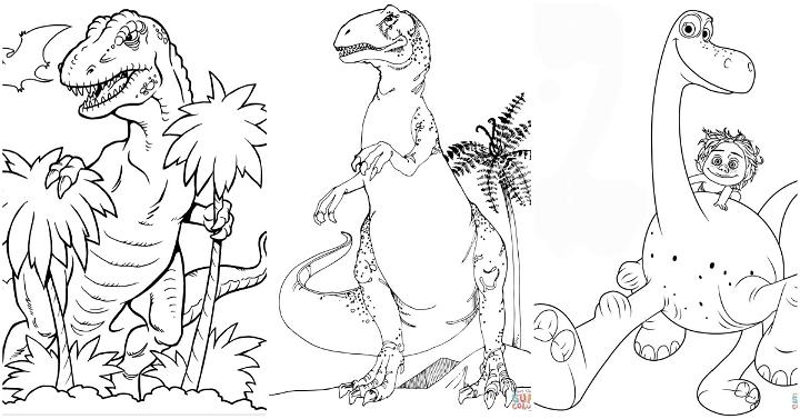 Easy Free Dinosaur Coloring Pages