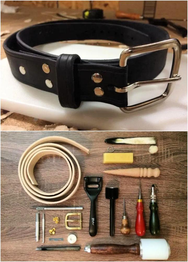 Easy to Make Leather Belt