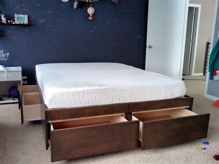 Free Platform Storage Bed Plan