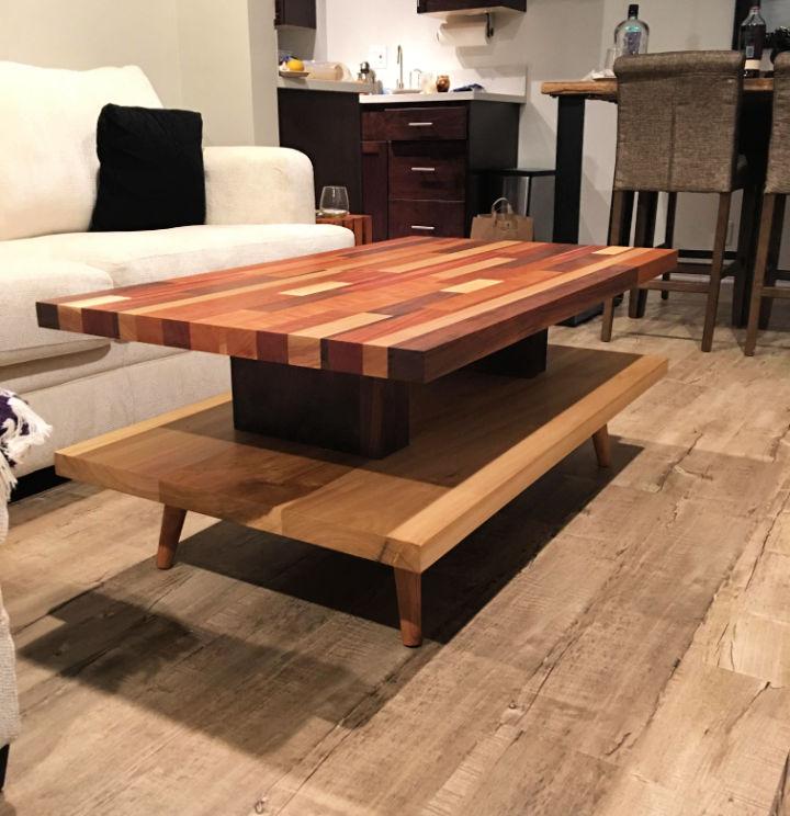 How to Build a Butcher Block Coffee Table