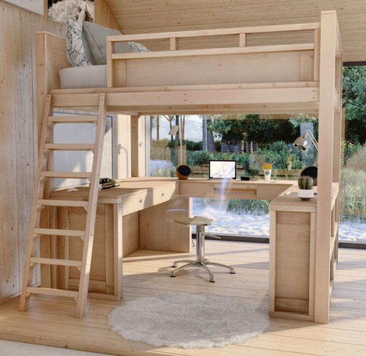 How to Make a Loft Bed with Desk