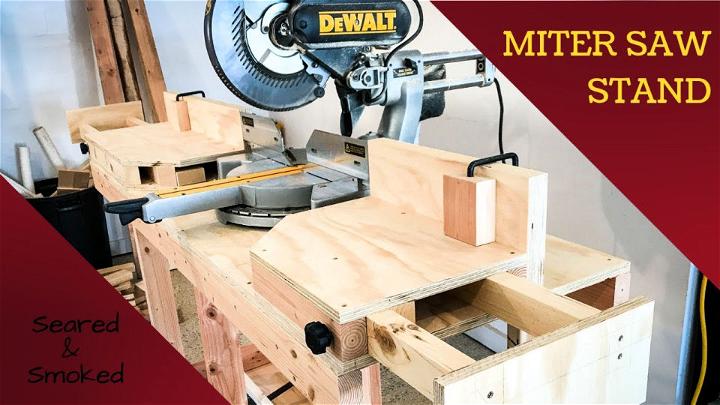 Miter Saw Table with Extension Arms