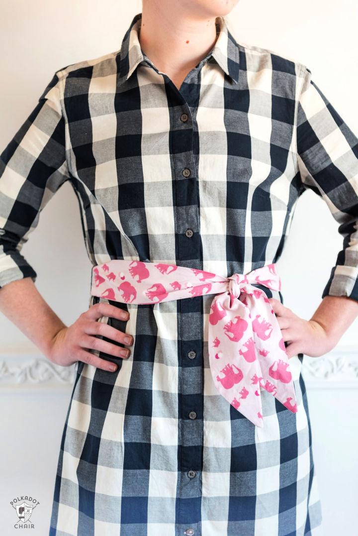 Quick and Easy Sash Belt Pattern