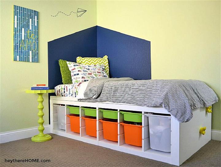 Twin Storage Bed IKEA Hack