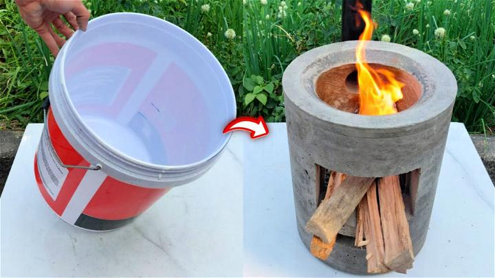 Unique Smokeless Stove with Cement