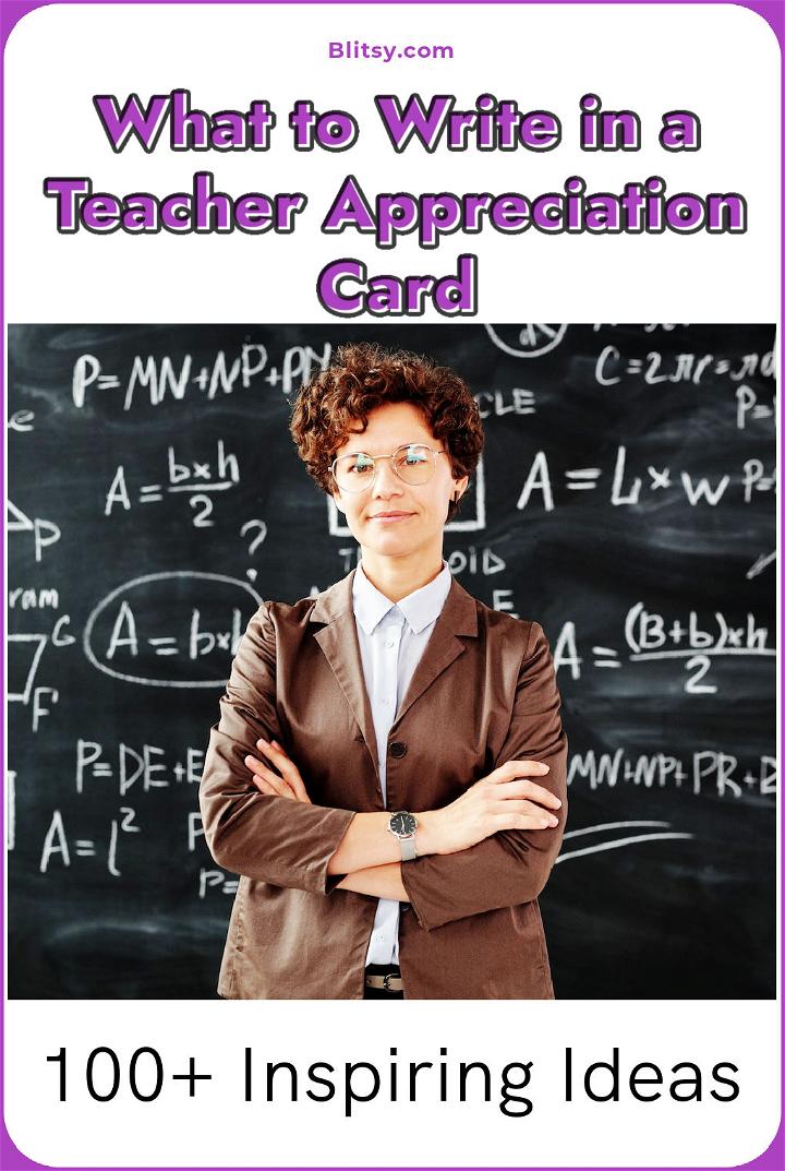 What to Write in a Teacher Appreciation Card Teacher Appreciation WeekWhat to Write in a Teacher Appreciation Card - Teacher Appreciation Week