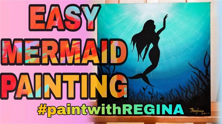 Creative Mermaid Painting for Wall