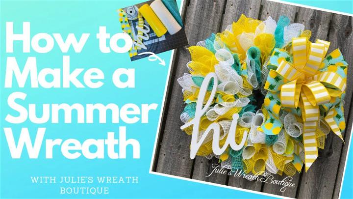 Easy Way to Make a Mesh Wreath