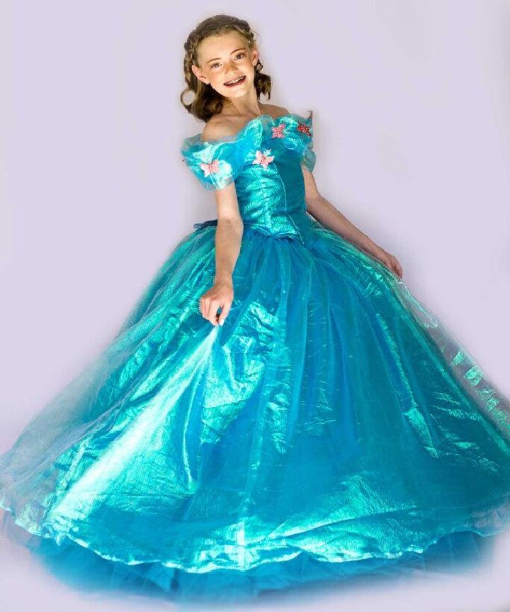 Easy DIY Cinderella Ball Gown Costume
