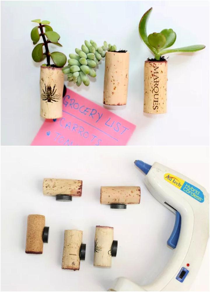 Tiny Succulent Planter Magnets