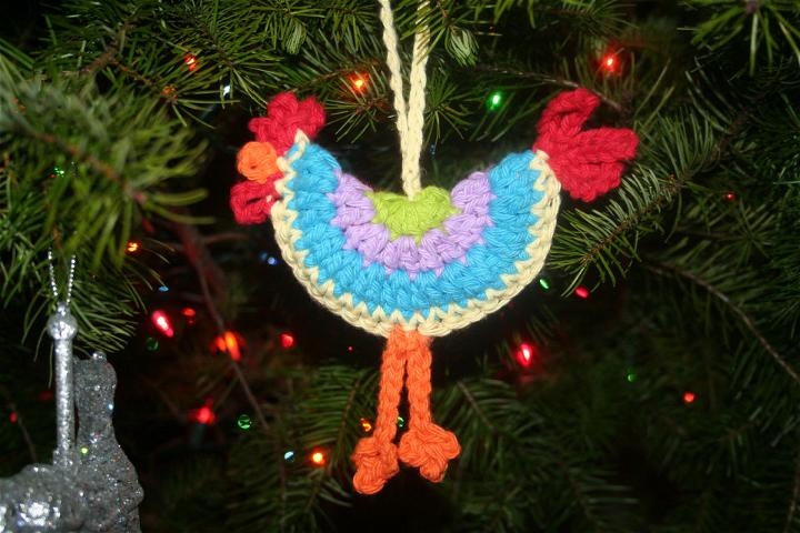 Unique Crochet Chicken Ornament Pattern