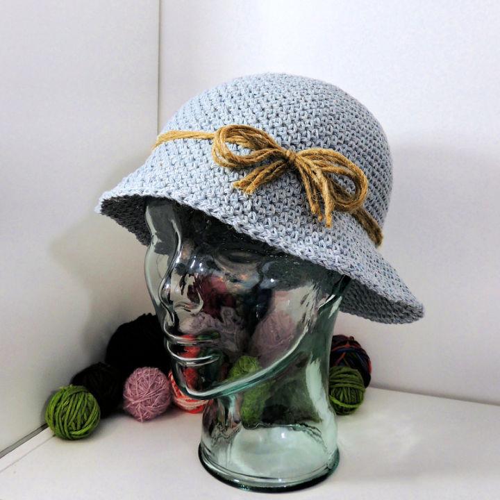 Aesthetic Crochet Denim Bucket Hat Pattern