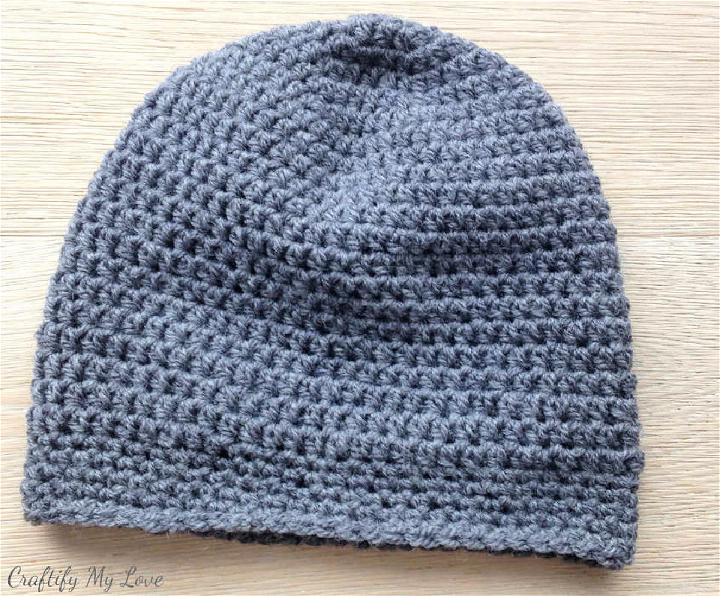 Basic Crochet Men Hat Pattern