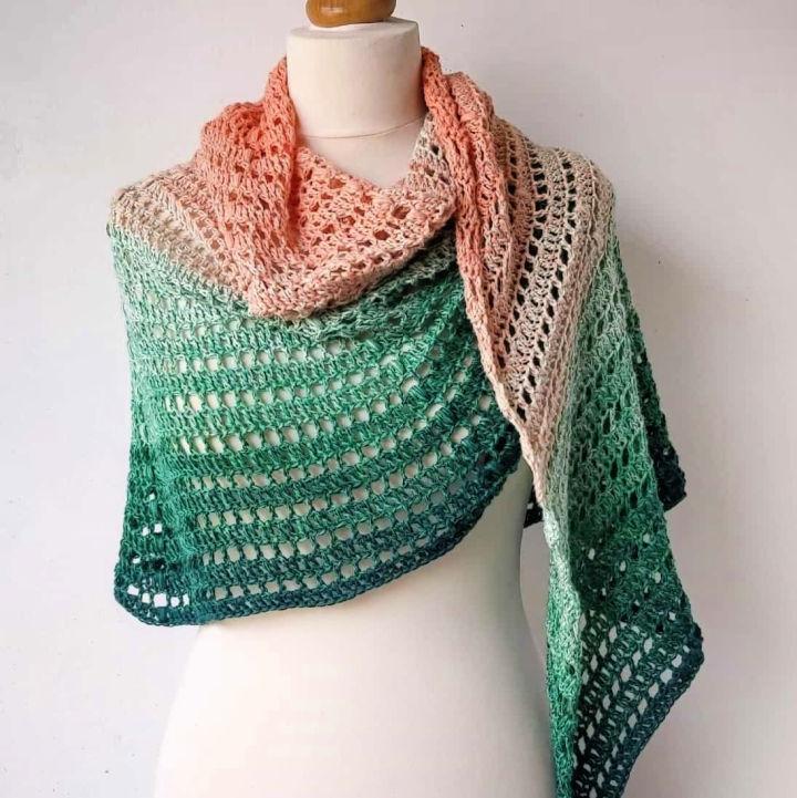 Beautiful Double Crochet Shawl Pattern
