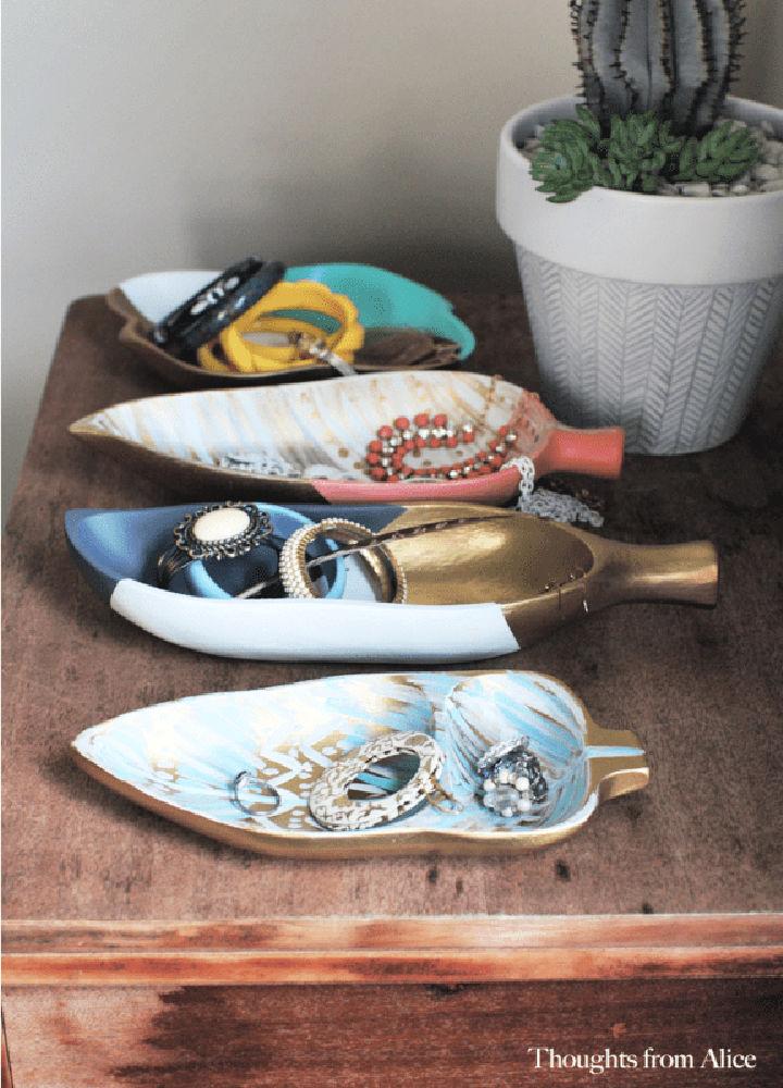Boho Chic Jewelry Trays From Thrift Store Finds