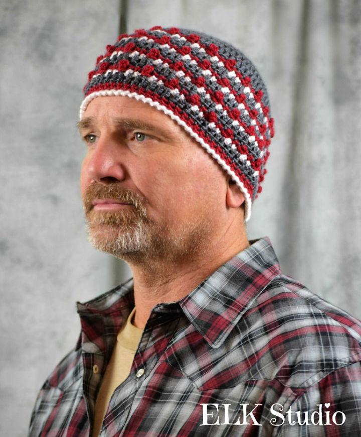 Crochet Campfire Nights Men Beanie Pattern