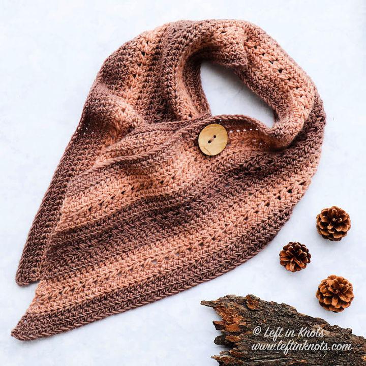 Classic Crochet Button Wrap Scarf Pattern