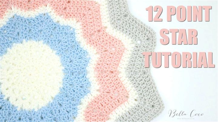 Crochet Point Star Blanket Tutorial