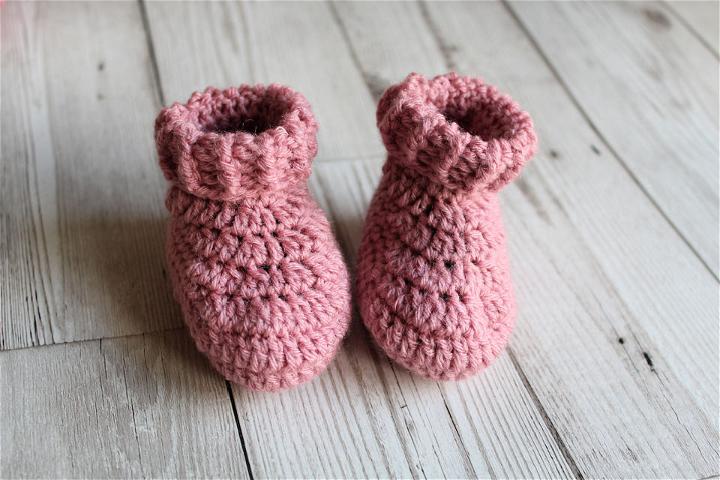 Crochet Ply Newborn Booties Pattern