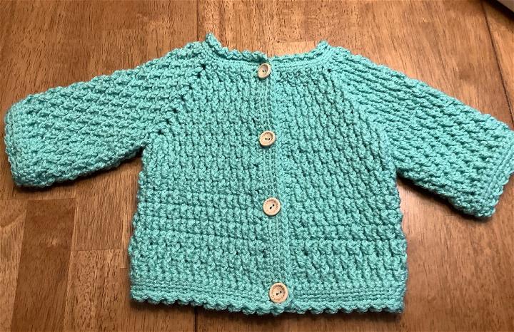 Crochet Alpine Stitch Little Girl Sweater Pattern