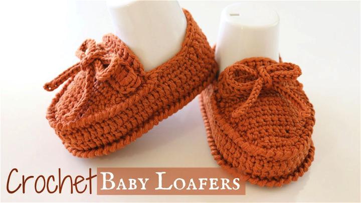 Crochet Baby Loafers - Step By Step Instructions