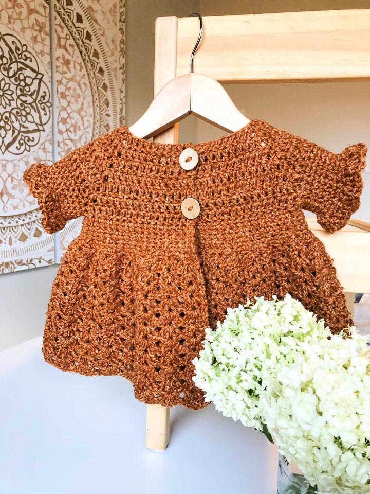 Easy Crochet Baby Sweater Pattern for Beginners