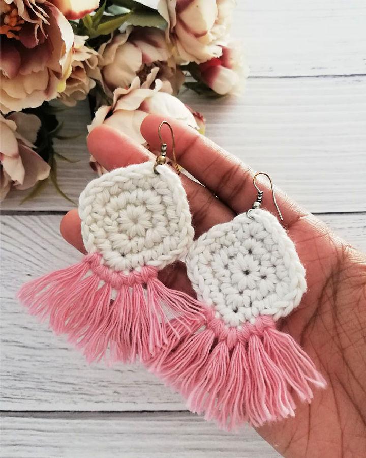 Free Crochet Boho Style Earrings Pattern